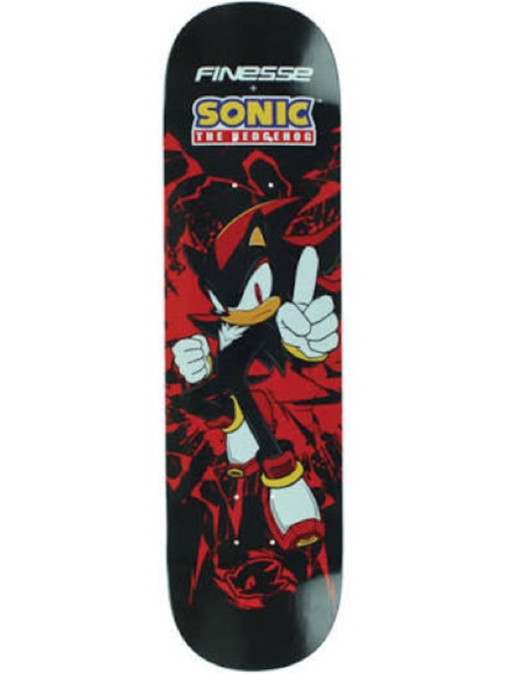 Finesse Sonic The Hedgehog Shadow Graphic Deck - Black & Red